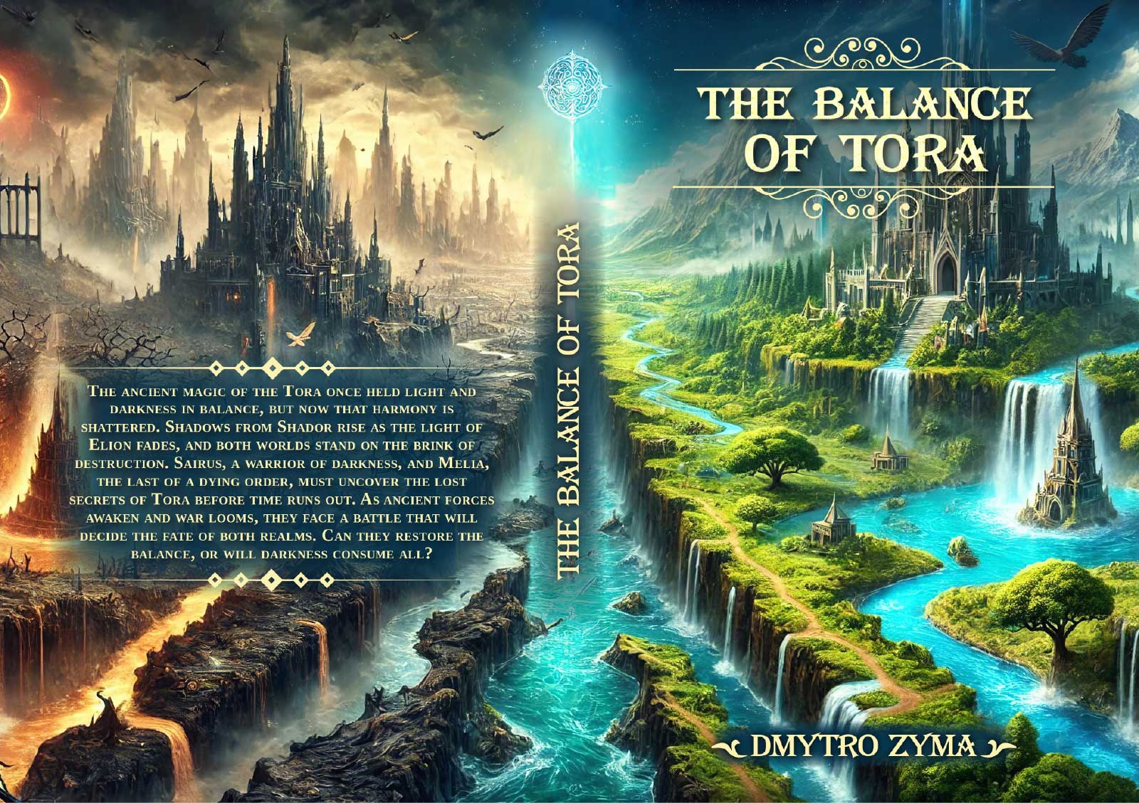 Book cover spread: The Balance of Tora